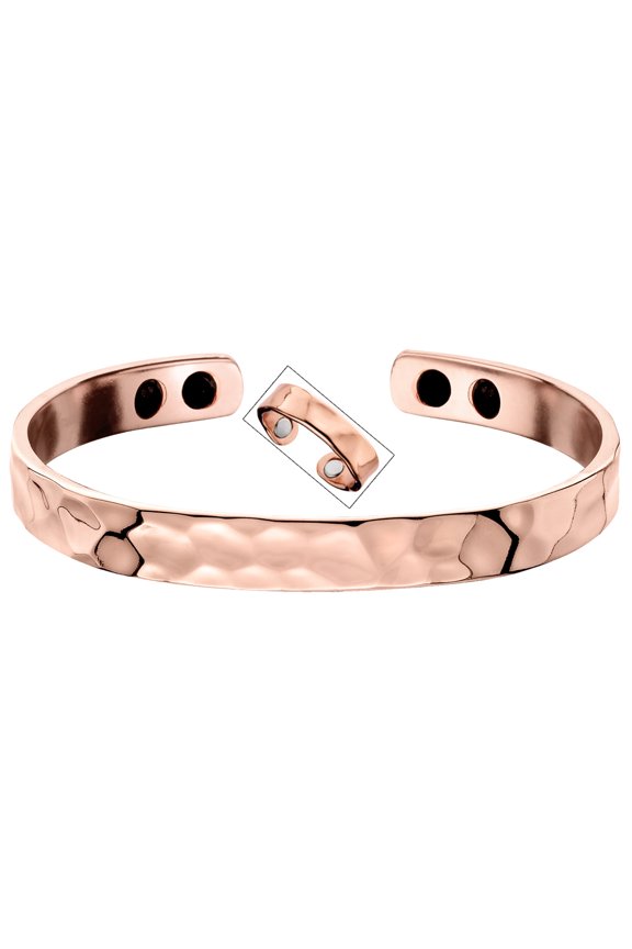 "Hammered" Magnetic Bracelet Ring Combo Save 10%