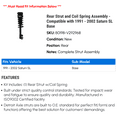 thumbnail image 2 of Rear Strut and Coil Spring Assembly - Compatible with 1991 - 2002 Saturn SL Base 1992 1993 1994 1995 1996 1997 1998 1999 2000 2001, 2 of 2