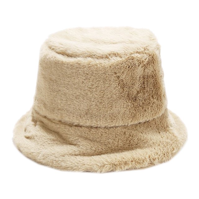 Gorro de peluche sencillo, gorro de pescador para otoño e invierno.