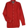 thumbnail image 1 of Tommy Hilfiger Mens 1985 Flex Stretch Button Up Shirt, Red, XX-Large, 1 of 2