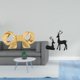 thumbnail image 2 of Elegante tirador de lazo de latón y estatua de . Juego de figuras de reno de resina para cajones de cocina, armarios, cómodas, baño, sala, 2 of 8
