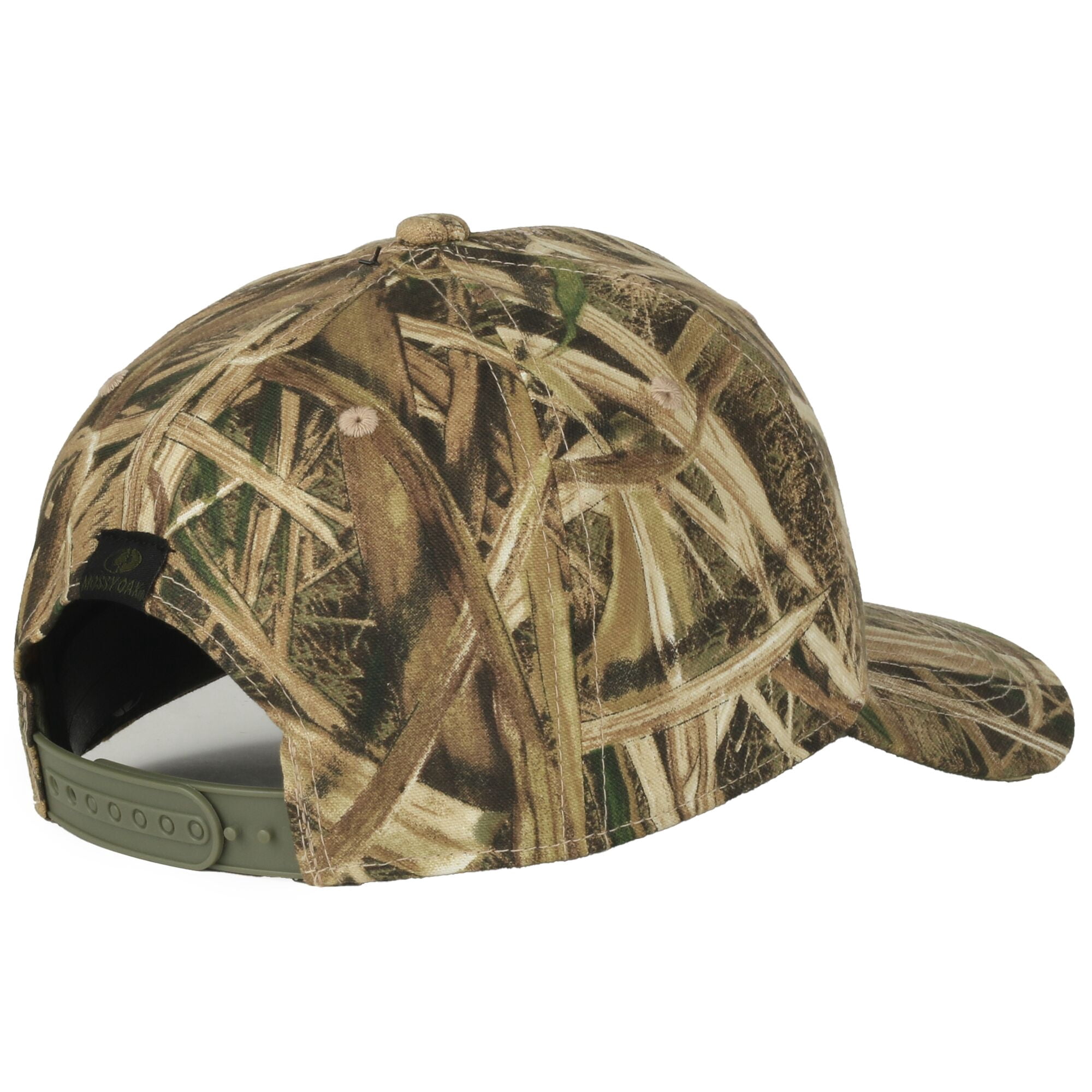 Mossy Oak Shawdowgrass Blades® Camo Cap, Hunting Hat for Men, Snapback, One Size, Adult, Brown Camo