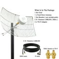 thumbnail image 6 of Outdoor 4G 5G LTE Directional Parabolic Grid Antenna Kit, 698-6000MHz MIMO Cellular Antenna with 2 x 15m Cables and TS9 Adapters, 6 of 11