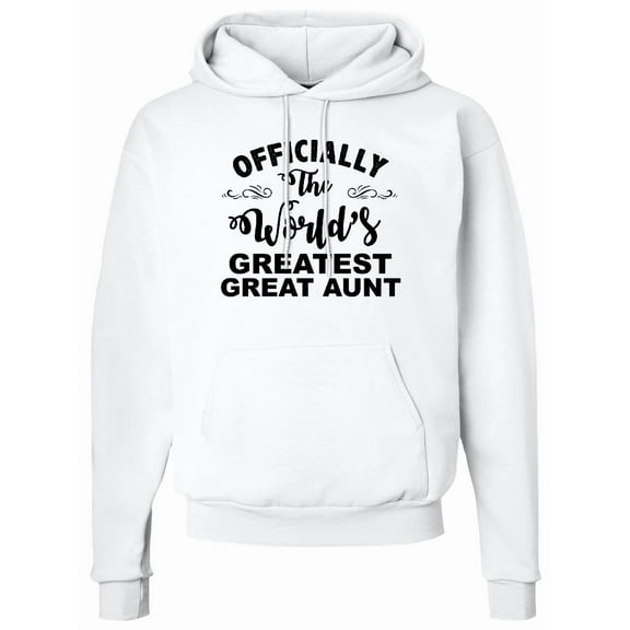 Inktastic Officially the World's Greatest Great Aunt Adult Hoodie Sweatshirt