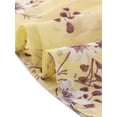 thumbnail image 6 of INSPIRE CHIC Women's Floral Ruffle Decor Puff Short Sleeves Chiffon Dress XS Yellow, 6 of 8