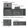 thumbnail image 2 of Men’s Leather Bifold Wallet with Velcro Key Holder Closure for Him, 2 of 6