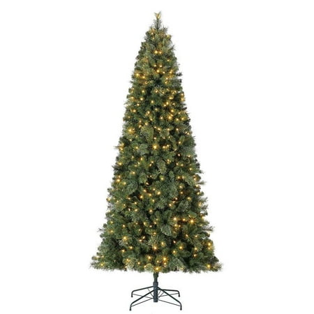 Quick Set Artificial Christmas Trees Home Heritage 9' Cascade Cashmere Quick Set Christmas Tree and Changing Lights ()