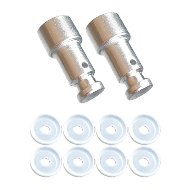 Tnarru 10pcs Float Valve Seal For Pot Sealer Gasket For Pressure Cooker Pot Silver Length 20mm Dia 13mm