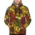 thumbnail image 4 of Bingfone Sunflower Men'S Drawstring Hoodie Long Sleeve Pocket Sweatshirts-Xx-Large, 4 of 9