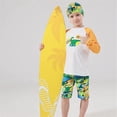 thumbnail image 2 of NAFUU Toddler Boys Swimsuit Two Piece Long Sleeve Dinosaur Prints Rash Guard Swimwear For Kids Pool Swimming Beach Clothes For Boy Sizes 3-4 Years, 2 of 9