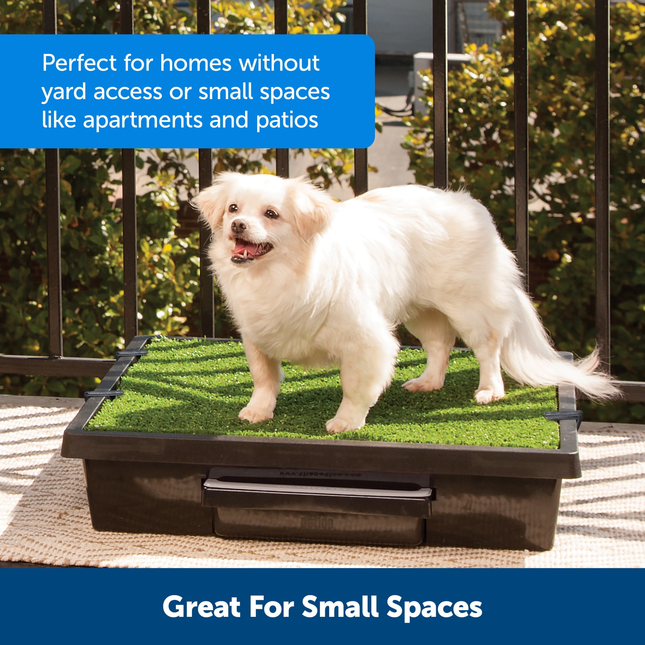 PetSafe Pet Loo Portable Dog Potty, Plastic Pet Toilet Alternative for Puppy Pads, House Training, S