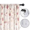 thumbnail image 4 of Blackout Kids Curtains,Pioneer Flower Floral Print Pattern Childrens Insulated Curtains Set Of 2,Bedroom Essentials,Toddler Room Decor 42"x84", 4 of 5