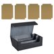 thumbnail image 2 of Caja de baraja de cartas, caja de naipes, exhibición premium, resistente, coleccionable, para reuniones Negro Gris Caqui, 2 of 9