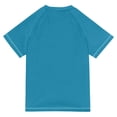 thumbnail image 6 of FORMRS Boys Rash Guard Short Sleeves Swim Shirt Quick Dry UPF 50+ Sun Protection, Sizes 3-12T, Orange Colorful Flowers, 6 of 6