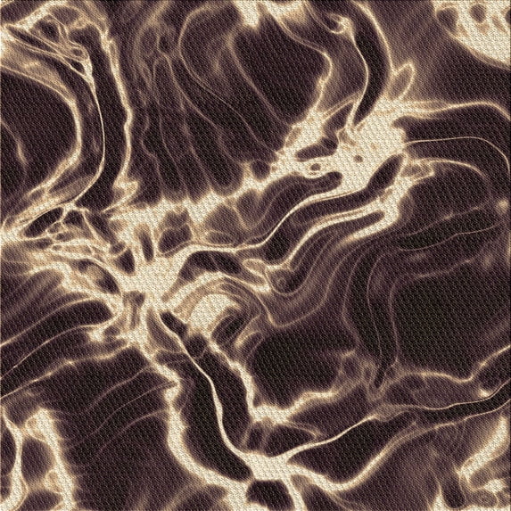 Ahgly Company Machine Washable Indoor Square Transitional Charcoal Black Area Rugs, 7' Square