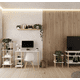thumbnail image 4 of Escritorio Coco MORU Mueble para Casa u Oficina Color Roble Blanco Minimalista 75 cm Altura x 100 cm Largo x 40 cm Fondo, 4 of 7