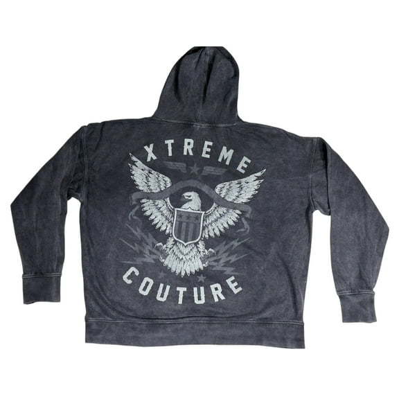 Xtreme Couture By Affliction Unisex Oversized Boxy Pullover Hoodie Bravenet