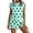 Green, variant on Womens Lounge Sets Ribbed Trim Polka Dot Print Tank Split Mini Skort 2pcs Set Sleeveless Polka Dot Sets