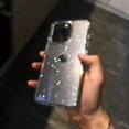thumbnail image 5 of Funda de lujo brillante y transparente para iPhone 16 Pro Max 15 14 13 12 11 XR XS X 7 8 Plus SE, funda suave a prueba de golpes a la moda, 5 of 5