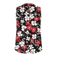 thumbnail image 4 of Débardeur Décontracté Sans Manches à Col en V Imprimé pour Femmes Blouse à la Mode, 4 of 5