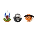 thumbnail image 5 of S/3 Halloween Ghost Scary Hanging Decor Skull Pumpkin Clown Small Indoor Outdoor 15", 5 of 7