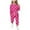 Hot Pink, variant on Mgmyaa Girls Sweatsuits Long Sleeve Set Long Pants Two-piece Set