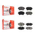 thumbnail image 1 of SIM Front Rear Semi-Metallic Brake Pads Kit for Car 2015 Mini Cooper 1.6L with 294mm Diameter Rotor 5 Lug Wheels KSM-100517, 1 of 8