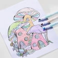 thumbnail image 4 of 6pcs Glitter Highlighter Pens Sparkling Pastel Art Marker for Note-Taking Scrapbook  Painting Stationery, 4 of 17