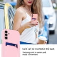 thumbnail image 4 of Compatible with Samsung Galaxy A14 5G Case with Card Holder Shockproof Phone Cases for Samsung A14 5G Anti-Scratch Silicone TPU Protective Case (Pink), 4 of 13
