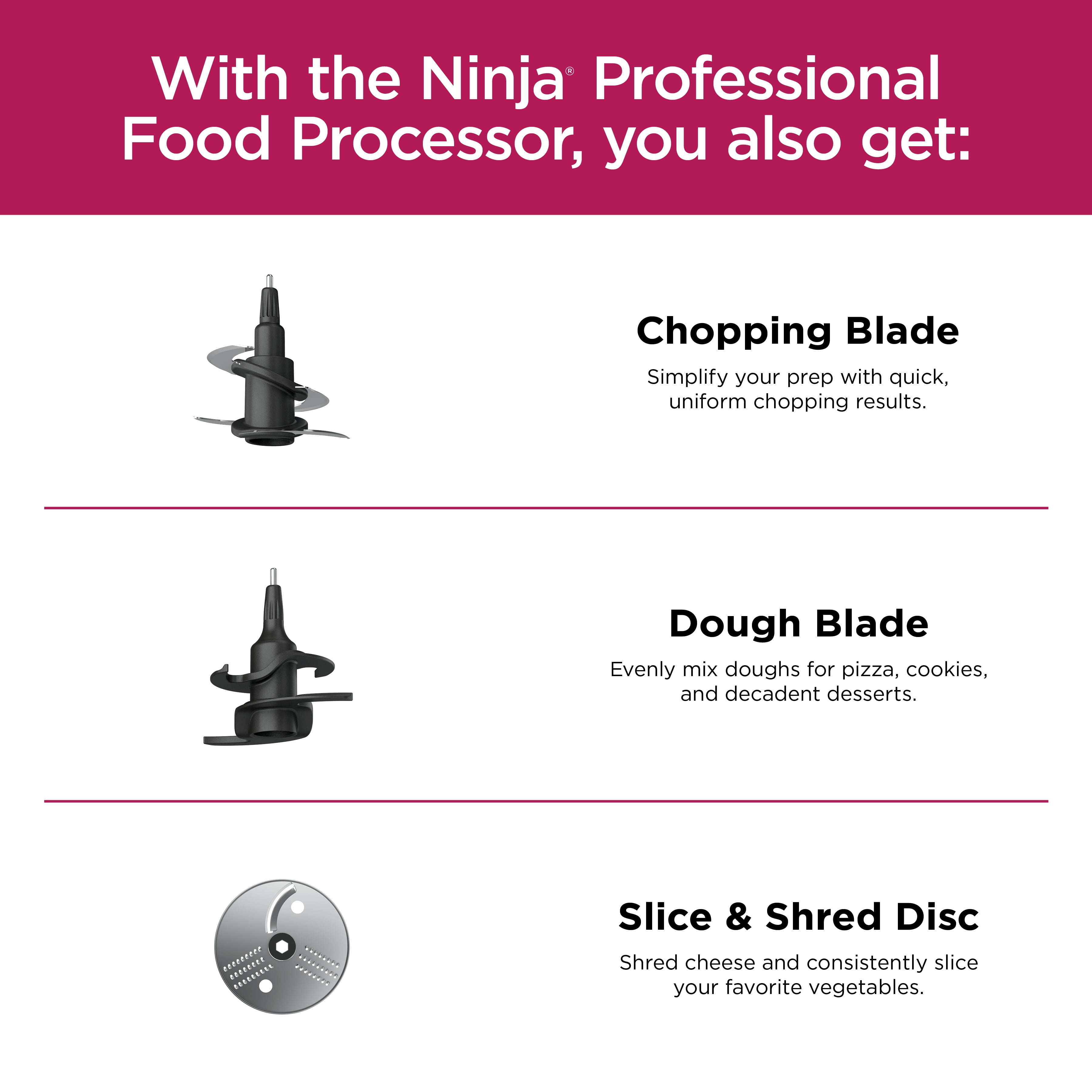 Ninja Professional Food Processor, 1000 Peak Watts, 9-Cup Capacity