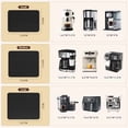 thumbnail image 5 of 360° Rotation Appliance Slider for Coffee Maker & Heavy Kitchen Appliance, Bamboo Rolling Tray for Kitchen Counter, Sliding Tray with Premium Wheels (Black, 15.7"×13"), 5 of 7