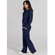 thumbnail image 3 of Conjunto de chándal de 2 piezas para mujer, otoño de 2023, sudadera holgada con media cremallera y pantalón de chándal de pierna ancha, conjunto de chándal para estar en casa., 3 of 5