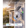 thumbnail image 6 of Koohome 4K Outdoor Security Camera, Solar/Battery, 360° Pan Tilt, Auto-Tracking, Wire-Free, Dual-Band Wi-Fi, AI Event Search, 6 of 10