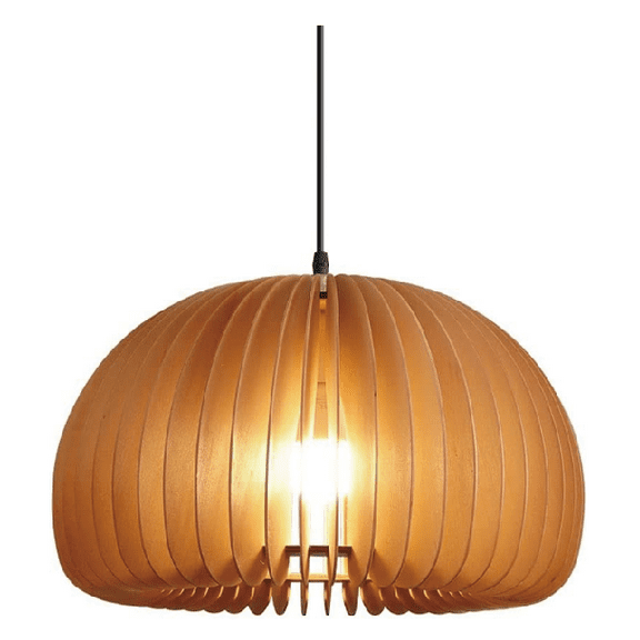 Cypkh Chandeliers,Pumpkin Pendant Light Modern Wood Frame Drop Ceiling Lamp, Adjustable Chain Mini Chandelier, E27 Socket Kitchen Island Hanging Lighting Fixtures