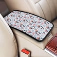 thumbnail image 2 of Bingfone Car Four-Season Universal Armrest Box Mat,Car Armrest Seat Cover Soft Leather Waterproof Armrest Cover Center Console Mat-I Love USA, 2 of 7