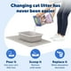 thumbnail image 4 of Arena para gatos PetSafe, sin cuchara, de cristal, control de olores, bolsa de 3,6 kg, 4 of 6