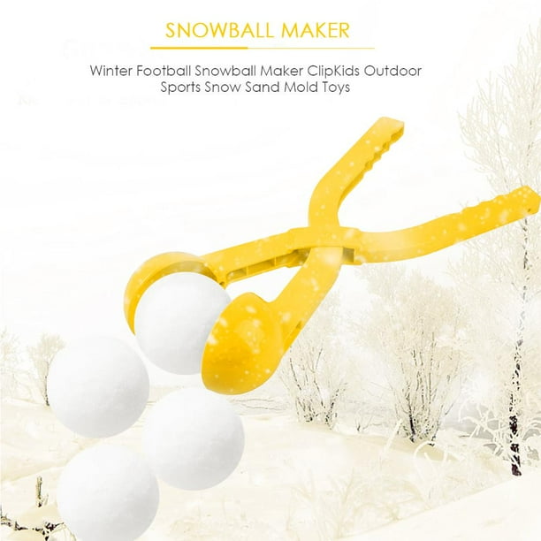 Bola de nieve redonda para niñosmolde de arena de inviernojuguete de lucha de bolas de nieve (amarillo) Ndcxsfigh Nuevos Originales