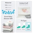 thumbnail image 5 of Carter's Child of Mine Baby Girl Folded Cuff Socks, 6-Pack, 0-6 Months, 5 of 8