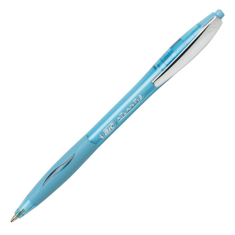 BIC Atlantis Retractable Ballpoint Pen, Medium 1mm, Assorted Ink/Barrel,  14/Pack (VCGAP141AST)