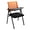 Orange, variant on Student Chair with Desk Attached,Folding Nesting Chairs ArmChair with Breathable Mesh and Padded Fabric Seat,Desk Chair No Wheels with Adjustable Mesh Backrest