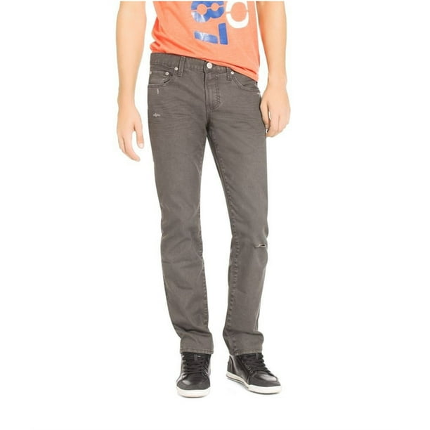 Aeropostale Bowery Straight Slim Fit Jeans para Hombre, Gris, 30W x 32L Aeropostale Ajustado