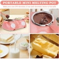 thumbnail image 4 of yeacher Pink Dual-Chamber Chocolate Melting Pot with Temperature Control & Accessories for Baking and Dessert Making, 4 of 6