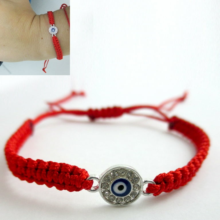 Mandala Crafts Kabbalah Red String Bracelet Protection Against Evil Ey –  MudraCrafts