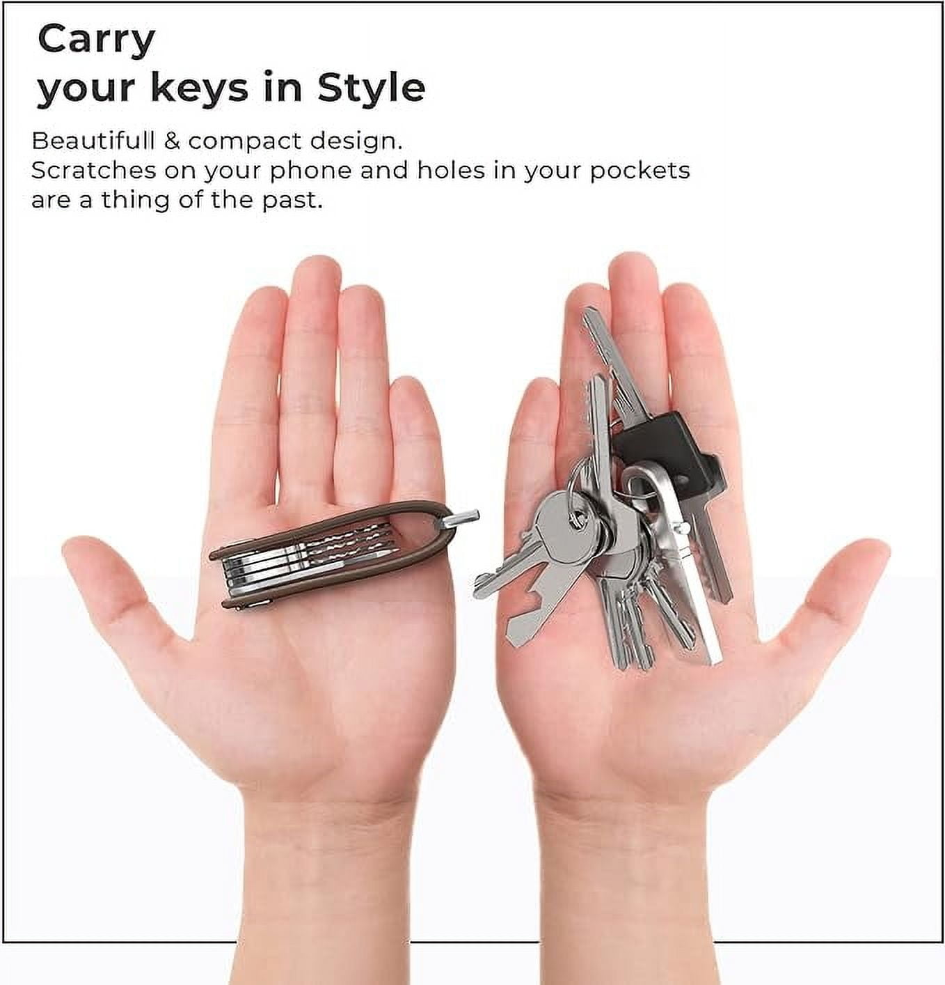 Northwall Keychain Holder, Key Holder Pocket Secure Key Ring, Keychain Accessories for Men, Key Chain Organizer ThorKey