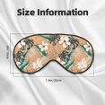 thumbnail image 5 of Naloa Tropical Leaves Flower Print Sleep Mask for Sleeper, Light Blocking Sleeping Eye Mask for Women Men, Eye Shade with Adjustable Strap for Travel, Nap,Meditation, 5 of 7