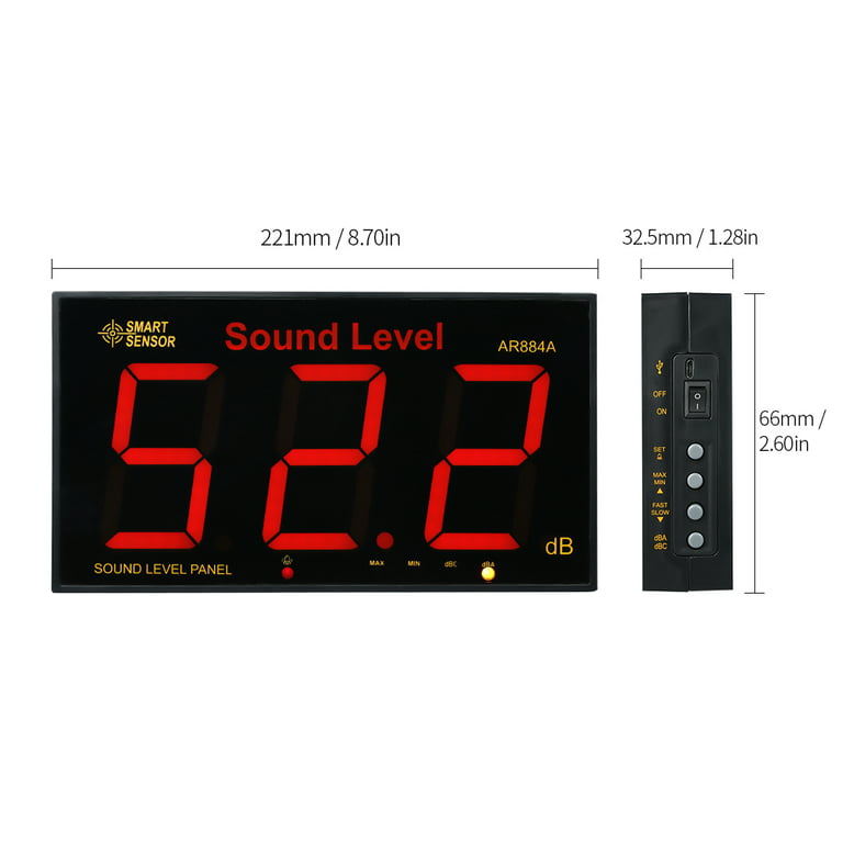 New Professional Smart Sensor AR814 Digital Sound Level Tester