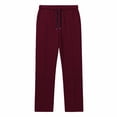 thumbnail image 4 of Hrsba Mens Workout Sweatpants,Summer Solid Color Loose Texture Pants Elastic Waist Drawstring with Pockets Straight Leg, 4 of 5