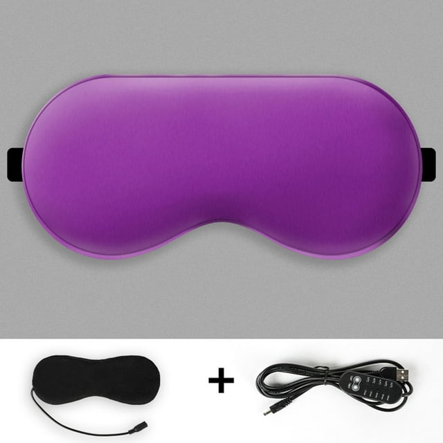 Fête du Canada Kcavykas Fall Savigs, Household Essential,Simulated Silk Usb Temperature Control Eye Mask Female Lunch Break Shading Eye Mask Heating Hot Compress Sleep Eye Mask