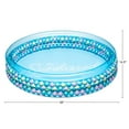 thumbnail image 7 of Bluescape Colorful Mermaid Print 3-Ring Inflatable Swimming Pool for Kids, Round, Age 2 & up, Unisex, 7 of 7