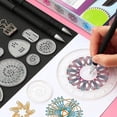 thumbnail image 1 of Juego de regla de juguete para dibujo espirógrafo de 22 Uds., engranajes y ruedas entrelazados, accesorios de dibujo, reglas educativas creativas para niños, 1 of 4